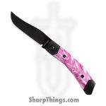 Jack Wolf Knives - MINCY-01-KIR-COSPNK - Cyborg Jack - Folding Knife - S90V Coated Clip Point - Kirinite - Cosmic Pink
