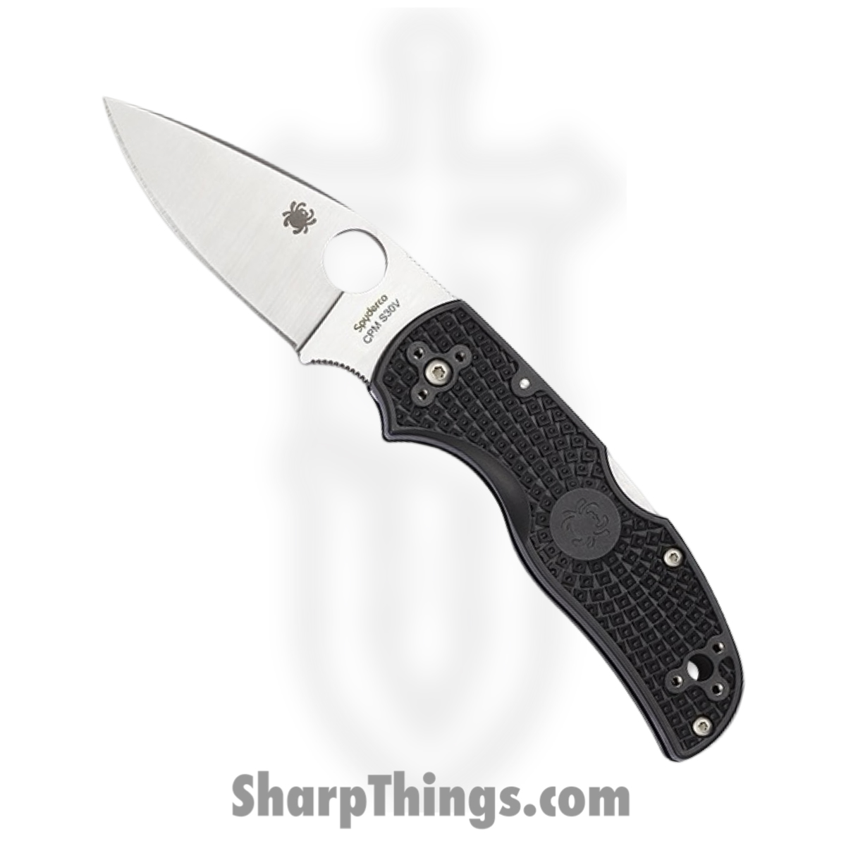 008978b3-5dbd-42a4-8367-093038599db0_SC41PBK5_1.jpg Spyderco - SC41PBK5 - Native 5 - Folding Knife - S30V Satin Drop Point - FRN - Black - Image 1