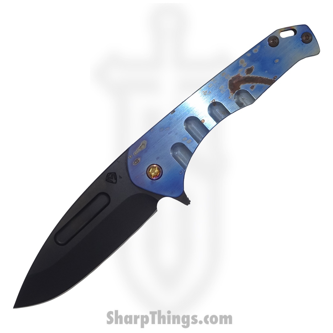 01203b50-daac-427b-8e74-ba9037ffe0bc_MKF2084PD-03PV-TFCF-Q4-Praetorian-Slim-Flipper_1.jpg Medford Knife - MKF2084PD-03PV-TFCF-Q4- Praetorian Slim Flipper - PVD Drop Point - S45VN - Faced/Galaxy - Image 1