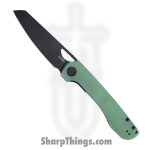 Kubey - KUB365D - Elang - Folding Knife - AUS-10A Blackwash Sheepsfoot - G10 - Jade