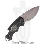 Case Cutlery - CA52207 - Harley Tec X - Fixed Blade Knife - Titanium Nitride Coated Drop Point - G10 - Black
