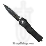 Microtech - 142-3T - Combat Troodon - OTF Auto - Elmax, M390, 204P Coated Dagger - 6061-T6 Aluminum - Black