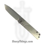Medford Knife and Tool - MK214STT-01TM-TFCF-Q4 - The Antik - Folding Knife - S35VN Tumbled Tanto - Titanium - Natural