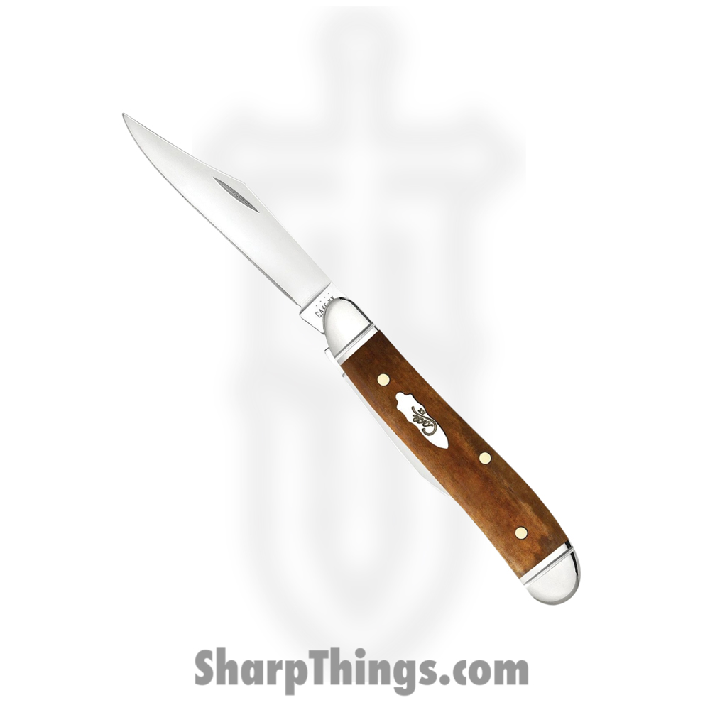 02b675a6-b986-4075-b42a-7907d8803542_CA58201_1.jpg Case Cutlery - CA58201 - Peanut - Folding Knife - Tru-Sharp Surgical Stainless Steel Mirror Polished Multi - Antique Bone - Tan - Image 1