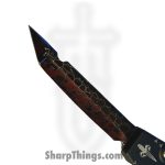 Marfione Custom Knives - 349-MCK-Nbla - Marfione Custom Halo III Mini - Automatic Knife - 349-MCK-Nbla Marfione Custom Halo III Mini Automatic Knife - 6061-T6 Aluminum - Black