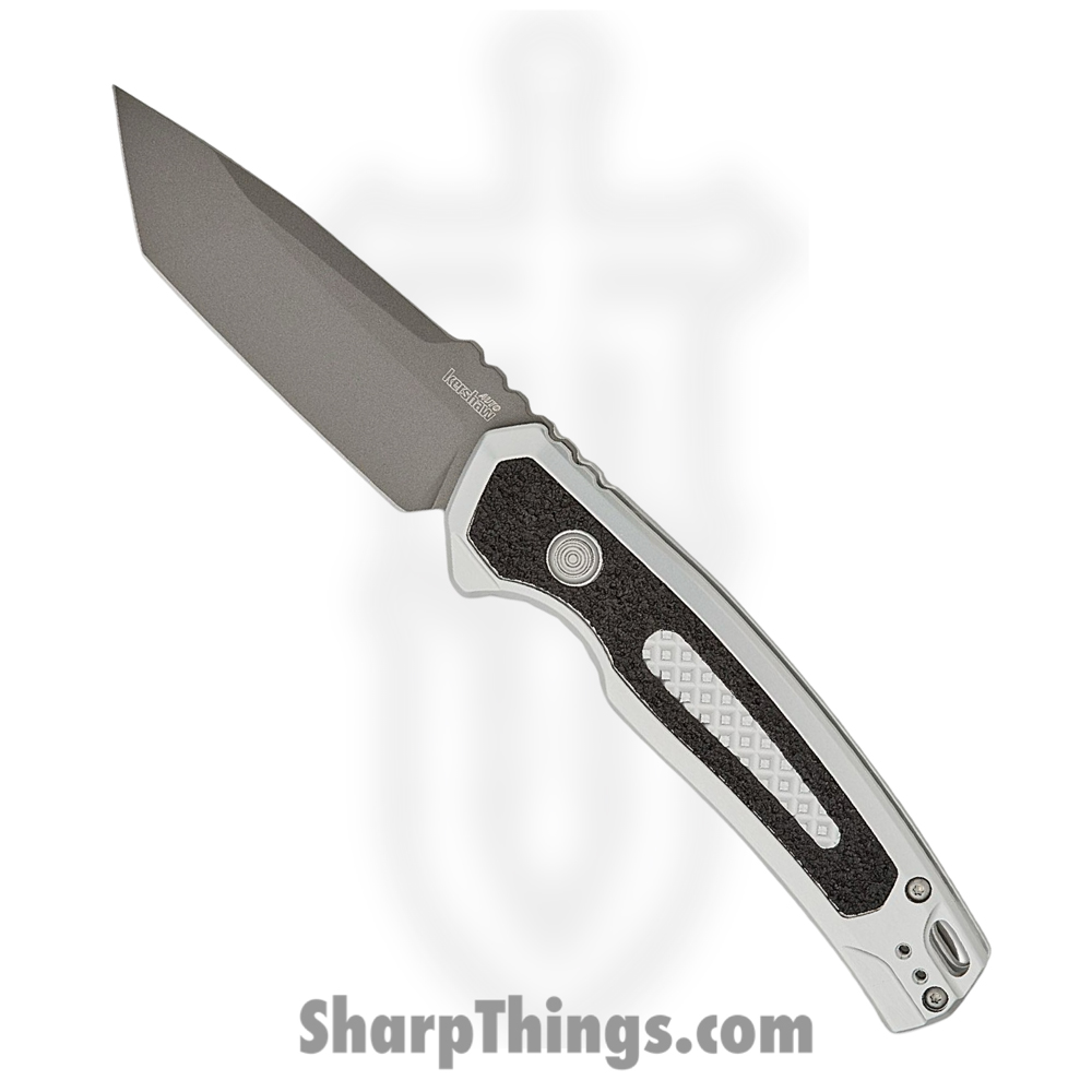 0308c1a0-cb48-4fce-9e97-4d5f9cd8cb2a_KS7105RAW_1.jpg Kershaw - KS7105RAW - Launch 16 - Automatic Knife - CPM M4 Coated Tanto - 6061-T6 Aluminum Trac Tec Inlays - Black Natural - Image 1