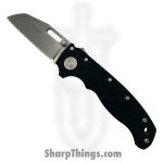 Demko Knives -DEM09625 - AD 20.5 Shark-Lock - Folding Knife - CPM-S35VN Stonewash Shark Foot -G10 - Black