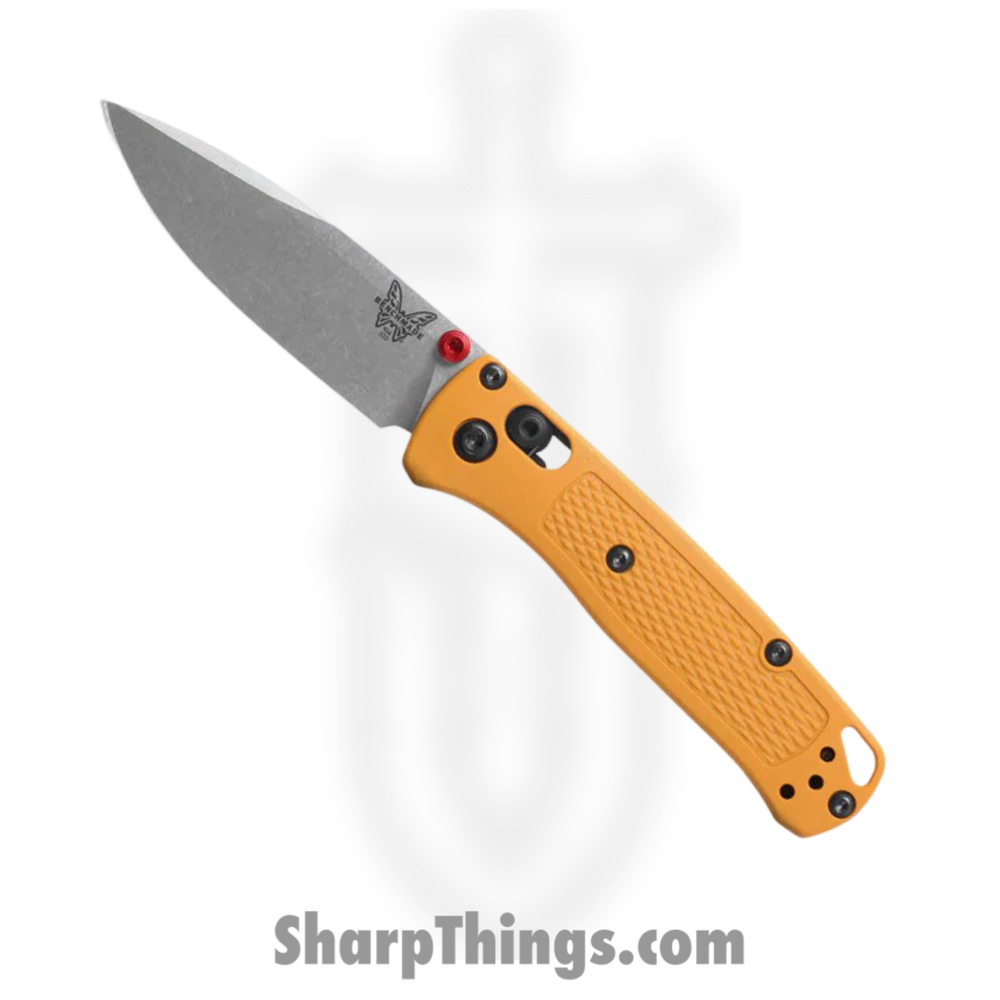 034b2b1c-5adf-492e-813f-64c49a47e7e0_533-08_1.jpg Benchmade - 533-08 - Mini Bugout - Folding Knife - CPM S30V Satin Drop Point - Grivory - Daybreak Yellow - Image 1