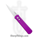ProTech - 720-Purple - Godson - Automatic Knife - 154CM Bead Blasted Spear Point - 6061-T6 Aluminum - Purple
