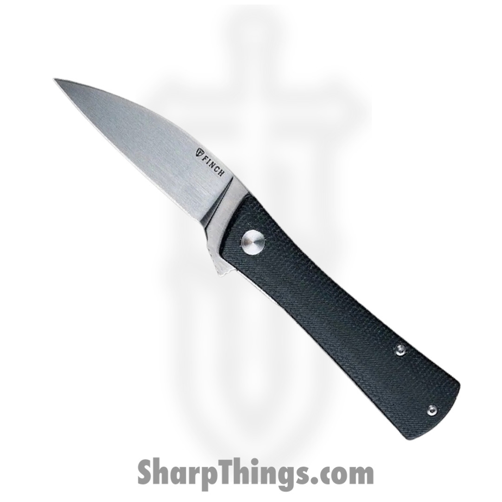 039fb2df-f58b-4713-b6a7-7c5ed6b2b35d_SV402_1.jpg Finch Knife Co. - SV402 - Shiv - Folding Knife - 14C28N Satin Wharncliffe - Micarta - Black - Image 1