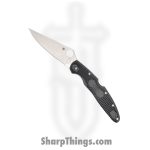 Spyderco - SC07PBK4 - Police 4 Lightweight - Folding Knife - VG-10 Satin Drop Point - FRN - Black