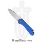 Civivi - CIVC907F - Elementum Linerlock - Folding Knife - D2 Satin Drop Point - G10 - Blue