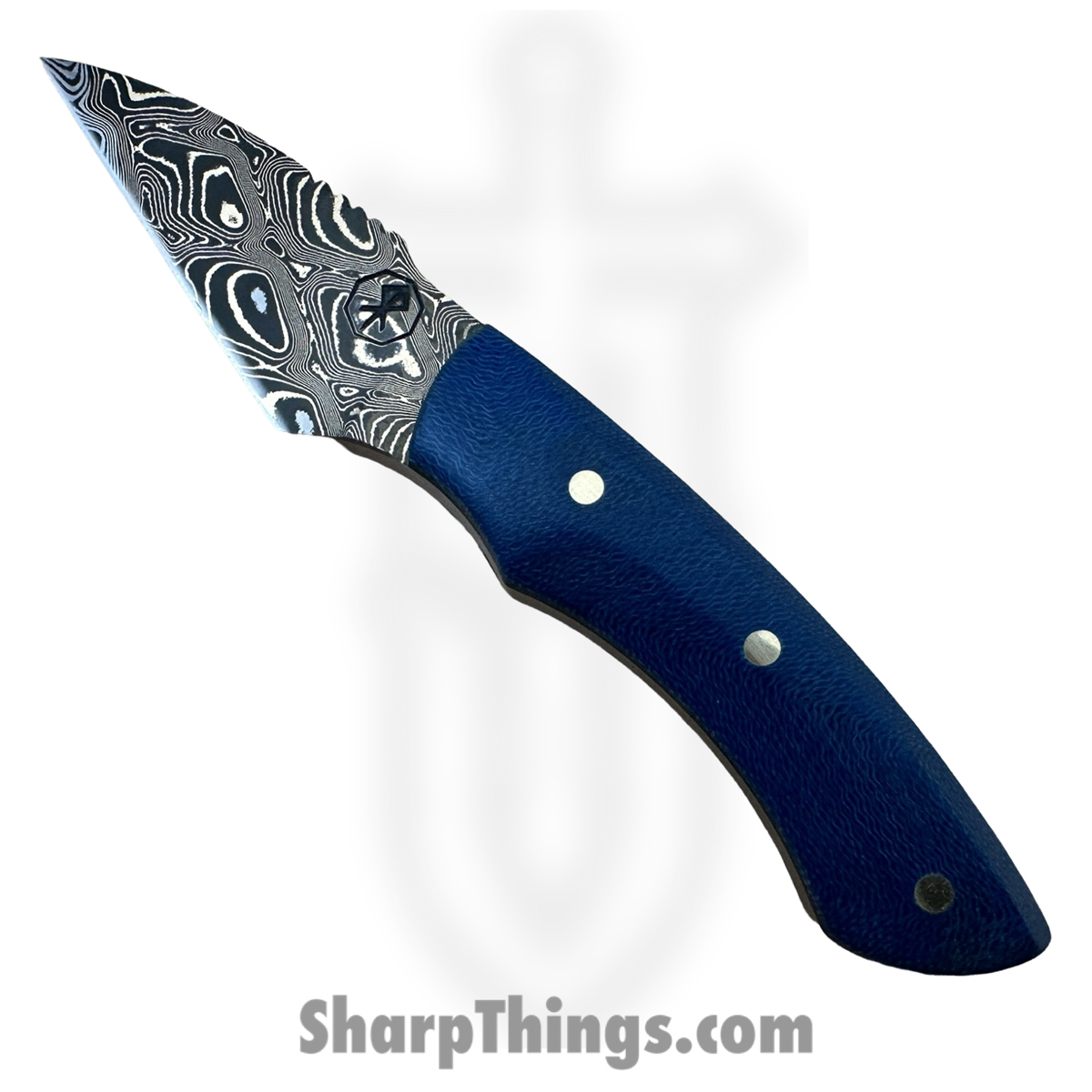05777fc5-d503-4d7d-a88a-f35fca49a5af_RRC-LgNyx-02_1.jpg Royalty Rings Co. - RRC-LgNyx-02 - Large Nyx - Fixed Blade Knife - Baker Forge Bronzemai -Damacore Damascus Kiridashi - G-Carta - Denim - Image 1