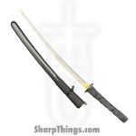 WithArmour - WAR038BK - Katana - Fixed Blade Knife - 1065 Carbon Steel - Polymer - Black