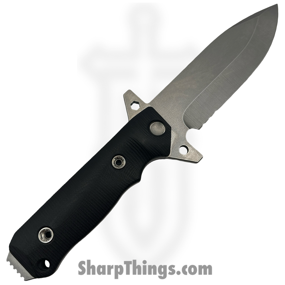 05a3e0e5-5029-497c-a287-f68a6d3be8aa_MK1193TQ-08KB-SPQ3-Q4_1.jpg Medford Knife and Tool - MK1193TQ-08KB-SPQ3-Q4 - AIO-2 - Fixed Blade Knife - 3V Tumbled Spear Point - G10 - Black - Image 1