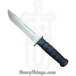 Spartan Blades - SB54DEBKLTBK - Spartan Ka-Bar Leather - Fixed Blade Knife - CPM MagnaCut Coated Clip Point - Kraton G - Black Dark Earth Black