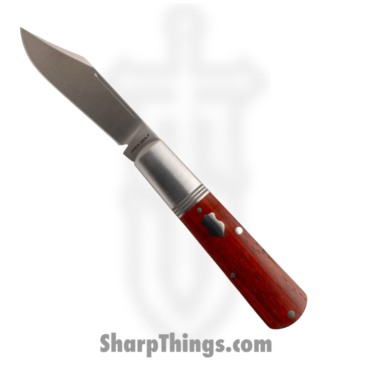 05ee4e10-1aee-43ff-be69-4d8bbea7ca48_GW-BAR-01-ROSEWOOD_1.jpg Jack Wolf Knives - GW-BAR-01-ROSEWOOD - Gateway Barlow - Folding Knife - 14C28N Satin Barlow - Rosewood - Wood - Image 1