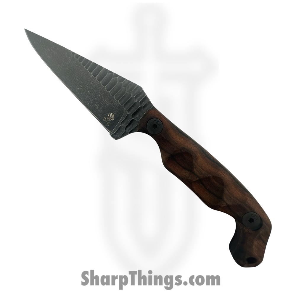 062cc4a4-40b1-4e71-8ab4-ee5ac13a8879_B5-W_1.jpg Stroup Knives - B5-W - Bravo 5 - Fixed Blade Knife - 1095 HC Acid Wash Wharncliffe - Rosewood - Brown - Image 1