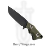 1881 Knife Works - MMS042 - Micro Tanto - Fixed Blade Knife - 1095 Cro-Van Coated Tanto - G10 - OD Green