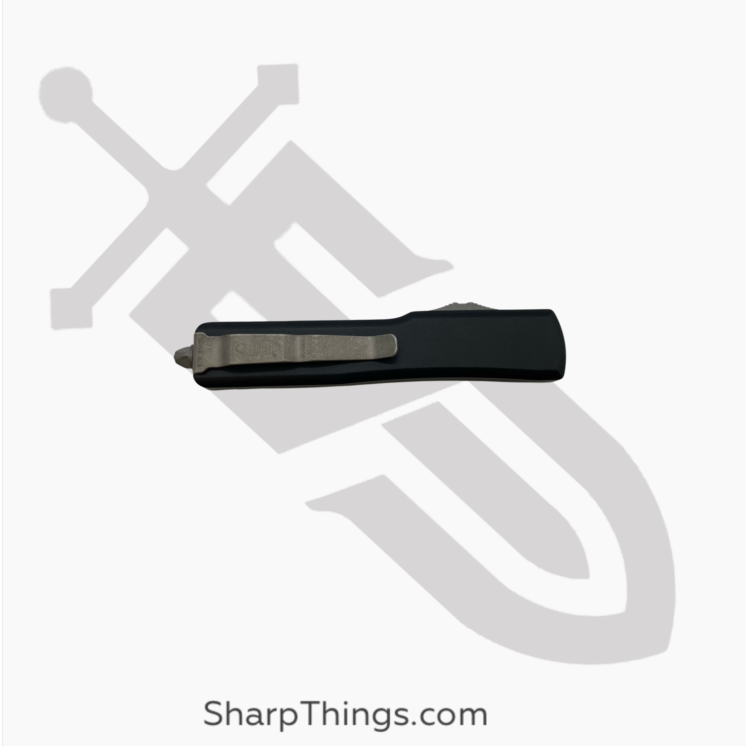 06f6c90e-c7ee-4c02-a8cd-483acfa0f0ad_149-10AP_1.png Microtech - 149-10AP - UTX-70 - OTF Auto - Elmax, M390, 204P Apocalyptic Tanto - 6061-T6 Aluminum - Black - Image 1