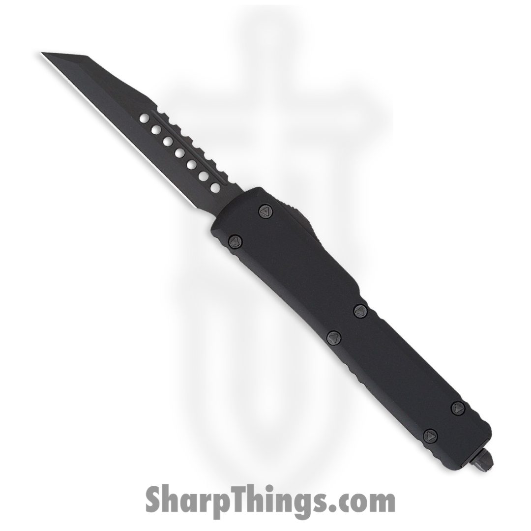 06ffae88-4002-4ec9-9185-2e9e8c9a168a_419W-1DLCTSH_1.jpg Microtech - 419W-1DLCTSH - UTX-70 Shadow - OTF Auto - DLC Warhound - 6061-T6 - Black - Image 1