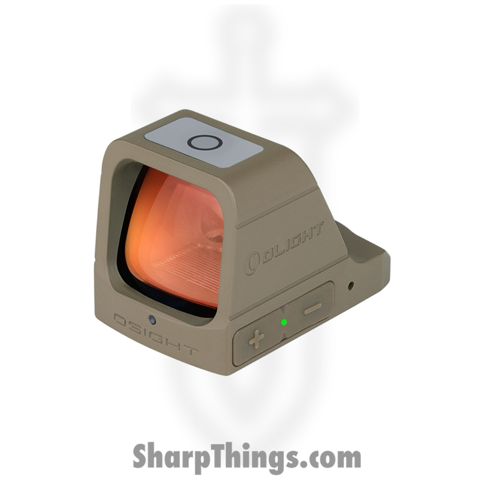 07290e96-80d0-494a-9045-16aaaea721cc_OLTOSIGHTRDFLDK_1.jpg Olight - OLTOSIGHTRDFLDK - Osight 3 Red MOA with Magnetic Charging Cover - Aluminum - Flat Dark Earth - Image 1