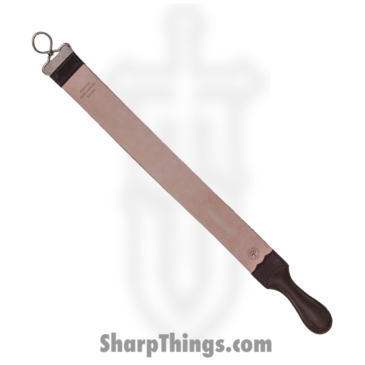 07c46db5-04c6-47ef-820d-f85055c961bd_BO04BO163_1.jpg Boker - BO04BO163 - Hanging Strop with Handle - Leather - Brown - Image 1
