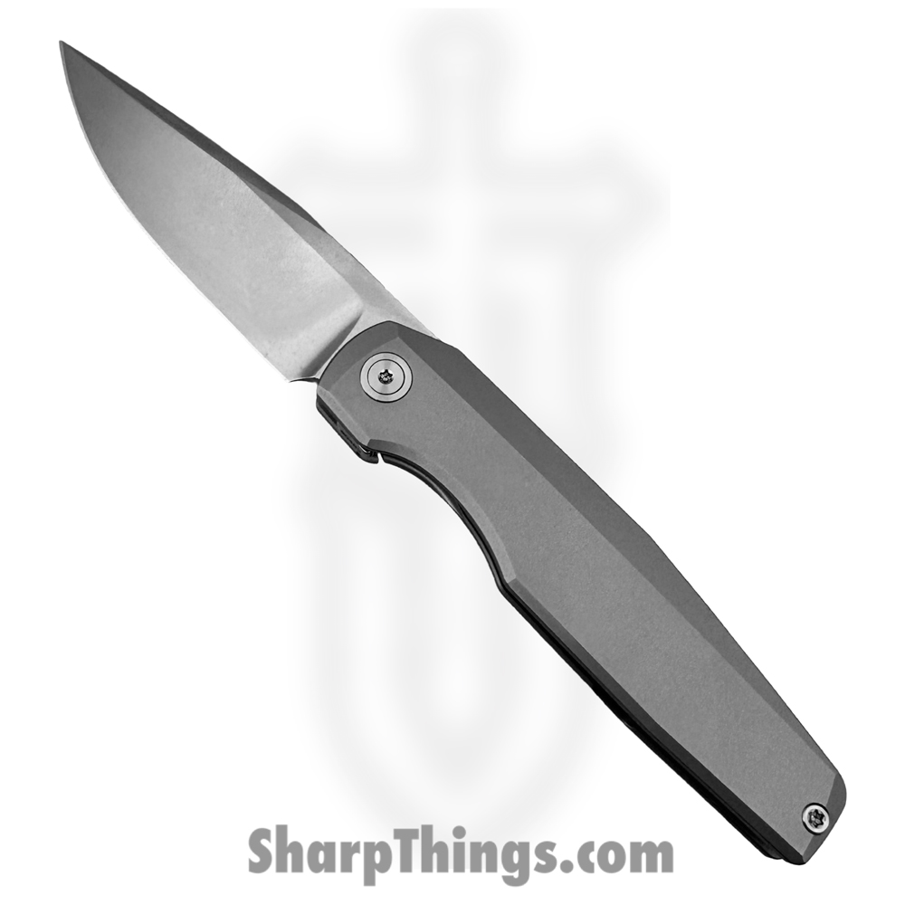 081ab3a7-89c0-466b-8c8d-f8813223356d_V-LU-ST-FK-1595-S_1.jpg Vero Engineering - V-LU-ST-FK-1595-S - Lux Mini 3.3 - Folding Knife - M390 Stonewash Clip Point - Titanium - Blasted - Image 1