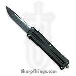 TakCom - TCSTGDPNDL - Stinger OTF - OTF Auto - DLC 154CM Drop Point - 6061-T6 - Black