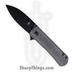 Kizer Cutlery - KI3525A4 - Yorkie - Folding Knife - M390 Black Drop Point - Micarta - Black