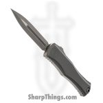 Microtech - 1702-10APNC - Hera II - OTF Auto - Apocalyptic Bayonet - Natural Clear Aluminum - Gray