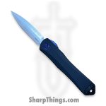 Heretic Knives - H024BS24BKBL - Blade Show 2024 Manticore S - OTF Auto - Magnacut S/W D/E Dagger - Black Alu - Black Blue