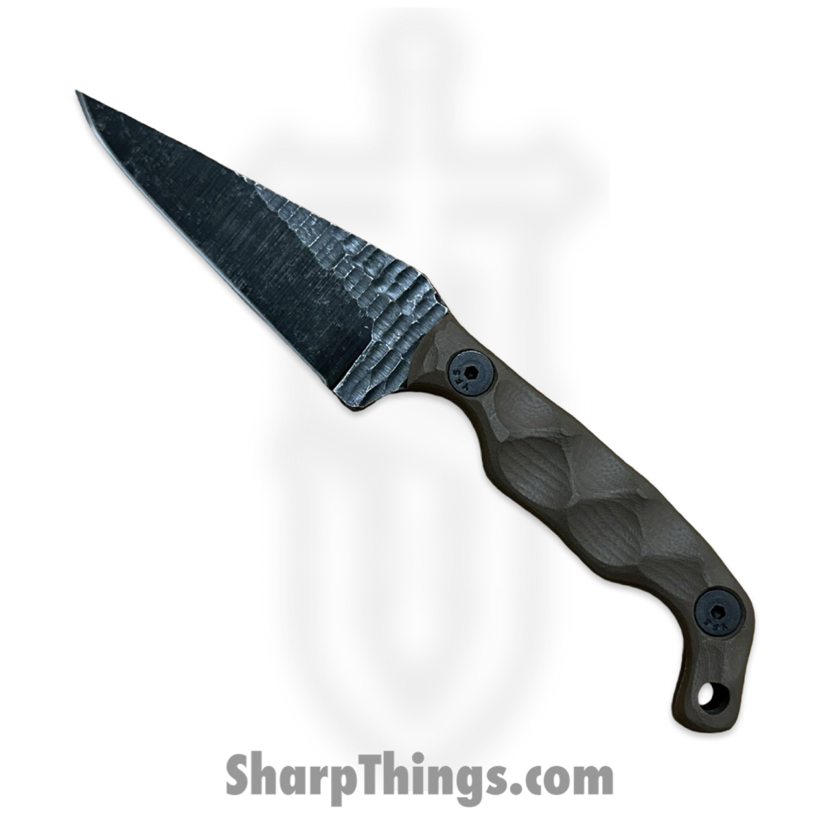 0944b576-0d96-4272-a4b6-8c4976d185a9_MINI-FDE-G10_1.jpg Stroup Knives - MINI-FDE-G10 - Mini - Fixed Blade Knife - 1095 HC Acid Wash Wharncliffe - G10 - FDE - Image 1