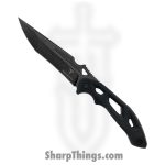 Takumitak - TKF209SW - Unhinged - Fixed Blade Knife - D2 Stonewash Recurve - G10 - Black