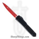 Microtech - 122-3SL - Ultratech Sith Lord - OTF Auto - Red Bayonet - 6061-T6 Aluminum - Black
