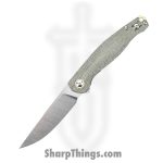 GiantMouse - SONOMA-V2-GRN-MICARTA - Ace Sonoma V2 - Folding Knife - Elmax Satin Drop Point - Micarta - Green