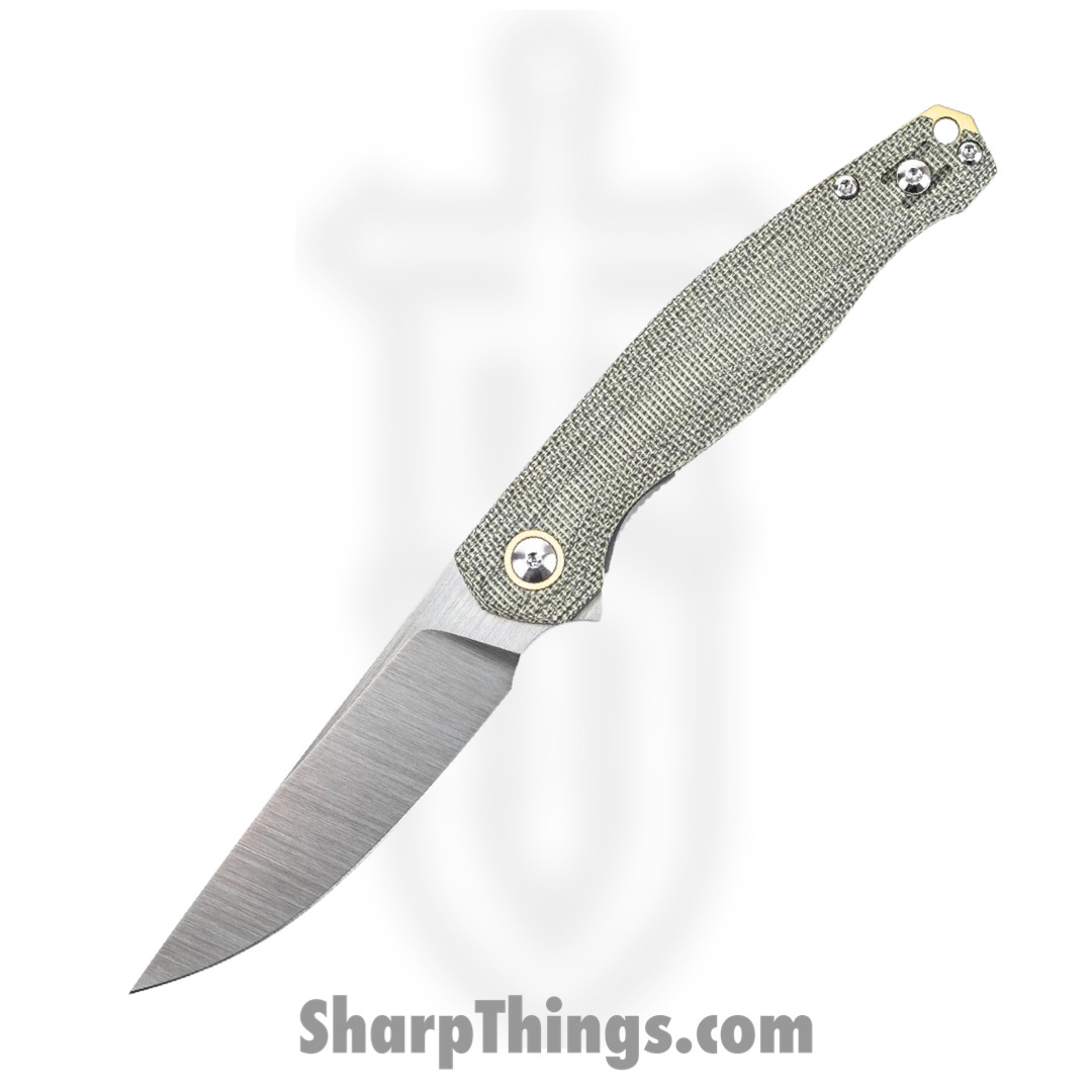 0a199d41-8242-46df-96ba-be1ed34ac1bc_SONOMA-V2-GRN-MICARTA_1.jpg GiantMouse - SONOMA-V2-GRN-MICARTA - Ace Sonoma V2 - Folding Knife - Elmax Satin Drop Point - Micarta - Green - Image 1