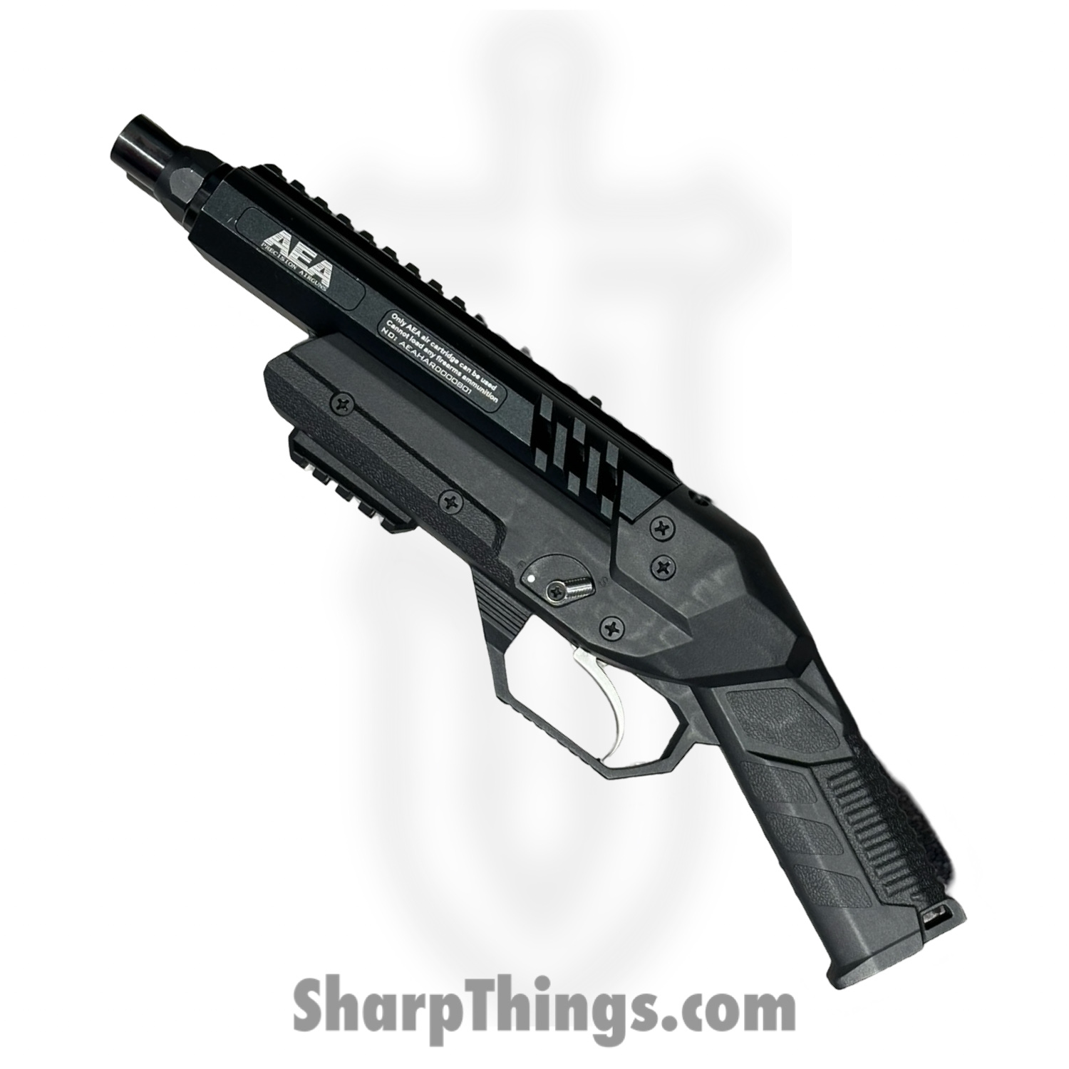 0b169ac0-6c6b-4eea-9d9b-ccc14faec4b2_AEA-Harp-4_1.jpg AEA Airguns - AEA-Harp-4 - Harpoon PCP Airgun - .45 Cal 4in Double Barrel - Black - Image 1