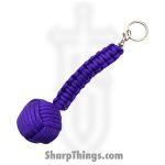 GS Knife Co. - 6552-PU - Mega Monkey Fist - 9.2oz Solid Steel Ball - Paracord - Purple