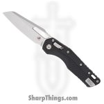 Microtech - 210T-10PMBK - MSI S/E - Folding Knife - M390MK Stonewash Sheepsfoot - Tri-Grip Injection Molded - Black
