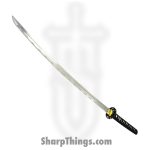 PTC - PS-H013 - Battle Ready Katana - Fixed Blade Knife - Carbon Steel Polished Sword - Wrapped - Black Gold