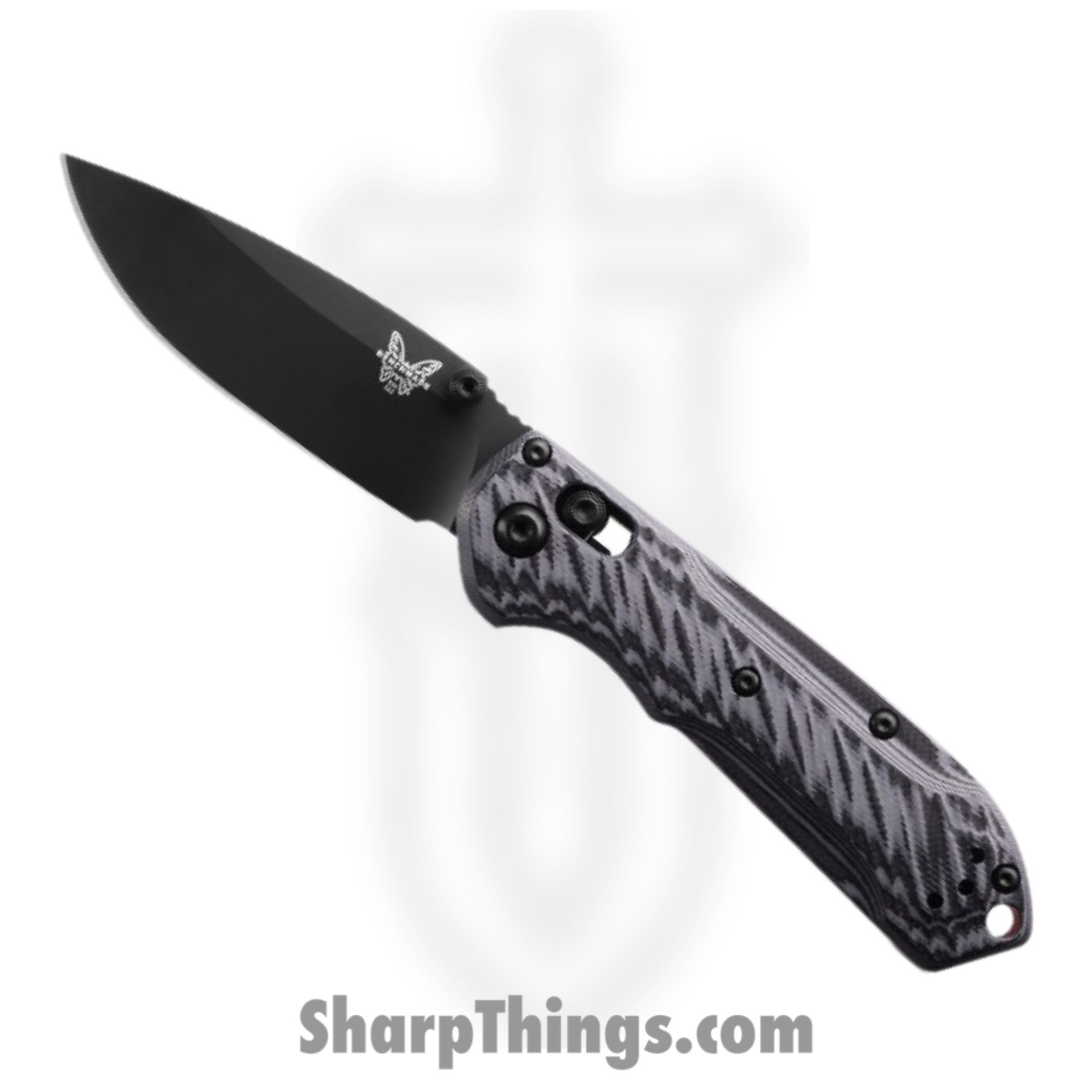 0c1a04c7-f59a-4a01-b2bf-684aed0e7b21_565BK-02_1.jpeg Benchmade - 565BK-02 - Mini Freek - Folding Knife - CPM M4 DLC Drop Point - G10 - Black, Gray, Red - Image 1