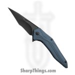 Brous Blades - BRB243 - Tyrant - Folding Knife - D2 Coated Tanto - Aluminum - Blue