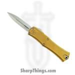 Microtech - 1702M-4TA - Mini Hera II - OTF Auto - M390MK Satin Dagger - 6061-T6 Aluminum - Tan
