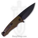 Medford Knife - MK039SPQ-46AW-TPCP-Q4 - Smooth Criminal Button Lock Folder - S35VN PVD - Dijon Yellow