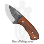 Condor Tool & Knife - CTK81027HC - Beetle Neck - Fixed Blade Knife - 1095 HC Two Tone Drop Point - Walnut - Brown
