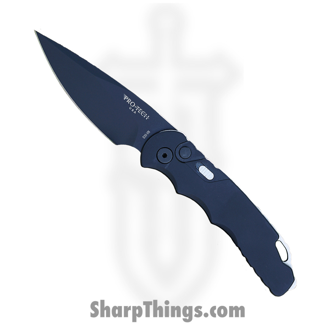 0d821cc8-1527-40f4-a810-7fe3a7bc3e55_T503_1.jpg ProTech - T503 - TR-5 - Automatic Knife - S35VN Coated Drop Point - Aluminum - Black - Image 1