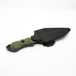 T.Kell Knives - StrikerODGG - Striker - Fixed Blade Knife - 1095 Nickle Boron Coated Clip Point - G10 - OD Green Standard Grenade Grip