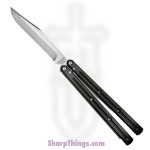 Squid Industries - BS0554 - Krake Raken V2.5 - Balisong - Bowie - 7075 Aluminum - Black
