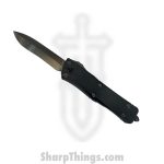 Microtech - 319-MCK Troo - Marfione Custom Troodon - DLC Diamondwash Recurve - Hefted Black - DLC Ringed HW